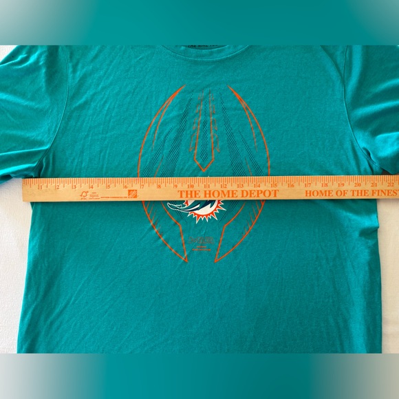 Nike Dri-FIT Miami Dolphins Tee Shirt Aqua Green Size XL NFL Football - Picture 4 of 7